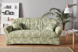 DOMO collection 3-Sitzer Bahia, bequem und komfortabel, zeitloses & elegantes Sofa, Microfaser MELROSE®, mocca