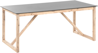 Gartentisch NOTTERI 180 cm 90 cm Beton Grau