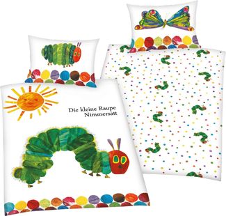 HERDING Wende-Babybettwäsche 100x135 cm Bunt