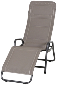 Siena Garden Sonnenliege FANO, 150 x 7 1x 112 cm schwarz J40974 taupe
