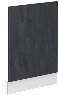 Frontblende R-Line Schwarz Beton 45 cm ohne Arbeitsplatte Vicco