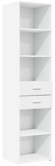vidaXL Highboard Weiß 45x42,5x185 cm Holzwerkstoff 3281448