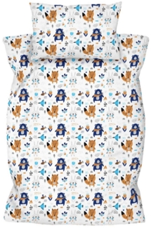 Amilian Kinderbettwäsche 100x135 - Bettwäsche Kinder - Kopfkissenbezug 40x60 cm Babybettwäsche, 2 teilig, 100% Baumwolle, für Mädchen und Jungen