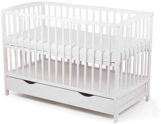 Marko Babybett Kinderbett weiß mit Schublade