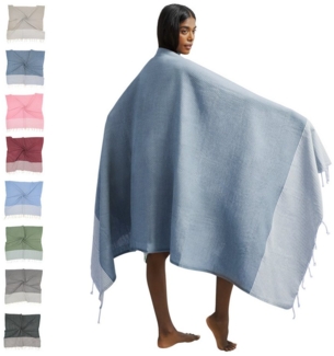 furora HOLIDAY Saunatuch Strandtuch Hamamtuch: groß 100x200 cm Saunatuch, Strandhandtuch dünn