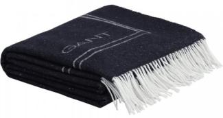 Gant Home Wolldecke Gant Logo Throw Evening BLue (130x180 cm) 853093802-433