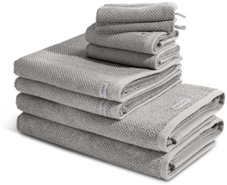 Ross Selection 8 tlg. Frottier-Set - 2 X Handtuch (50 X 100cm), 2 X Duschtuch (70 X 140cm), 2 X Gästetuch (30 X 50cm), 2 X Waschhandschuh (16 X 22cm) - 540 g/m2 - Flanell