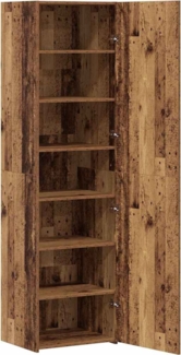 vidaXL Hochschrank Altes Holz 50 x 42.5 x 185 cm Holzwerkstoff 3365585