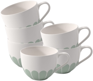 Villeroy & Boch Fleur Couleur Kaffeetasse 160 ml 6er Set - Vert - DS