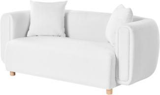 Sofa 2-Sitzer LILLEROD Stoff Weiß