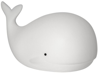 LED Nachtlicht ,Functional Whale', Batterie, Timer, warmweiß und bunt, 16cm