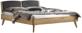 Hasena Lounge Mareto 160x210 Wildbuche natur, geölt - Fusshöhe 25 cm Massivholzbett