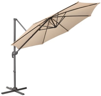SVITA Ampelschirm Sonnenschirm, LxB: 290,00x290,00 cm, Ampelschirm, stufenlos höhenverstellbar stufenlos neigbar 360° verstellbar