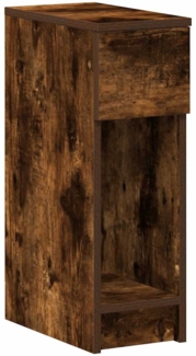 vidaXL Nachttisch mit Schublade Räuchereiche 20x36x60 cm 858703