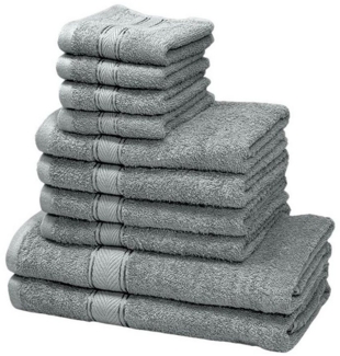 BETTWARENSHOP Handtuch Set Miko Superflausch, Frottee (Set, 10-St), Walkfrottee, 100% Baumwolle, Duschtücher, Handtücher, Gästetücher