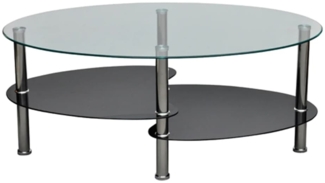 vidaXL Couchtisch mit Exklusivem Design Schwarz 240509