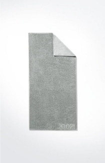 JOOP! Handtücher JOOP! Handtuch Classic Doubleface 1600, 76 Silber, Baumwolle (1-St)