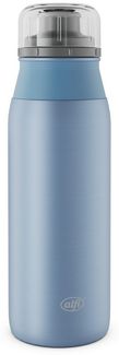 Alfi Trinkflasche ELEMENT BOTTLE, Edelstahlkörper, spülmaschinenfest, 0,6l, Free-Flow Trinksystem mit intuitivem Schraubverschluss
