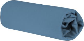 roba Spannbettlaken 40 x 90 - 45 x 90 cm Seashells Indigo - Baby Bettlaken für Stubenwagen / Wiegen - Bio Baumwolle - GOTS und Oeko-Tex Standard 100 - Blau