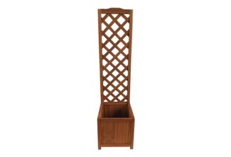 HTI-Living Pflanzkübel Pflanzkübel mit Rankgitter Heidi Small Braun (Stück, 1 St, 1x Pflanzkübel mit Rankgitter), Blumenkasten mit Spalier Holz