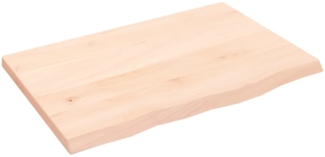 vidaXL Waschtischplatte 60 x 40 x 2 cm Massivholz Unbehandelt 3156008