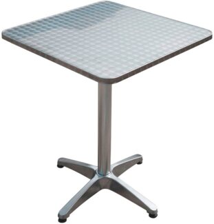 Bistrotisch aus Aluminium, quadratisch, H 70 cm