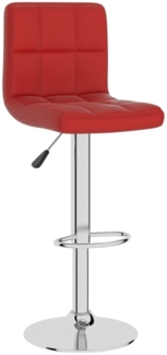 vidaXL Barhocker Weinrot Kunstleder [334225]