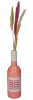Gift Company Mignon Vase Weinflasche Motiv: Drunk in love rosa