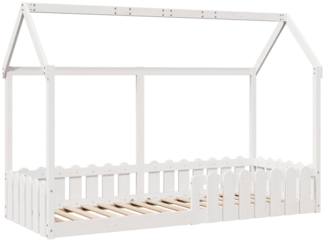 vidaXL Kinderbett Hausbett Weiß 80x200 cm Massivholz Kiefer 850690