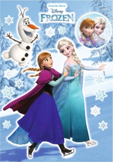 Komar Deco-Sticker Anna und Elsa