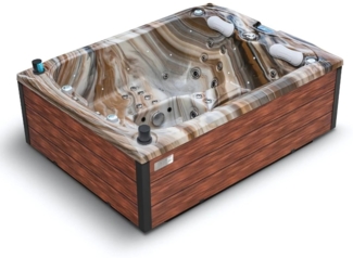 Whirlpool Emerald Toskana - Luxus Spa mit 42 Düsen, LED & WLAN
