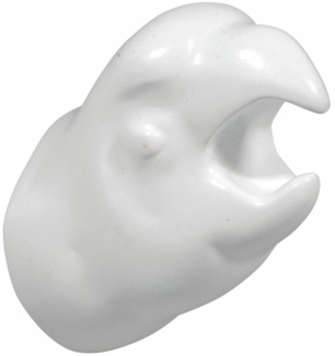 Cabanaz - Wandhaken Papagei Ara Matt Weiß Kleiderhaken Garderobe Haken 1101186