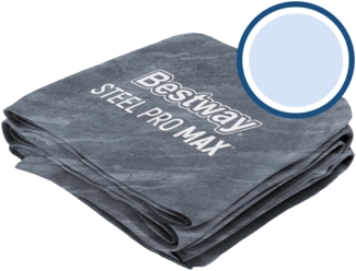 Bestway® Ersatzteil Poolfolie Mamor-Optik (schiefergrau) Power Steel™ Pool 488 x 244 x 122 cm, eckig