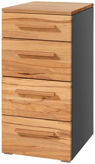 Hasena Kommode Quatro anthrazit Wildbuche natur, geölt zerlegt