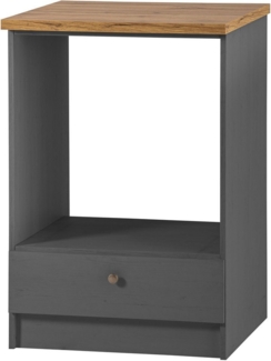 KOCHSTATION Herdumbauschrank KS-Westminster, Herdumbau, Unterschrank, Ofenschrank, Küchenschrank Breite 63 cm, Nischenmaß B/T/H 56,8/62,5/58,8 cm, mit 1 Schubkasten