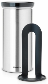 Brabantia Kaffeedose für 18 Pads Matt Edelstahl Deckel Grauschwarz, Edelstahl, (1-tlg)