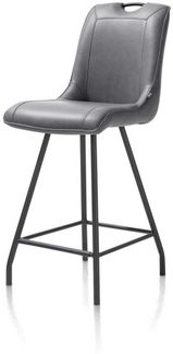 2er Set MICHIEL Barhocker grau