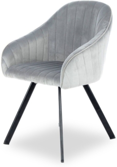 Stuhl Jodie 125 2er-Set Silber