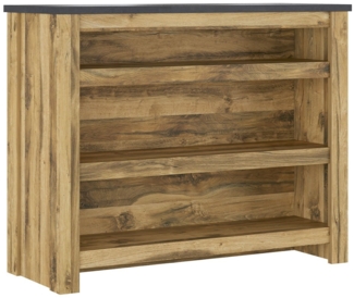 Küchentheke Yola / York, Holzwerkstoff, Metall, Holzfarben, 130 x 106 x 52 cm