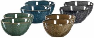 Leonardo MATERA Keramikschalen 12cm 8er Set gemischt - A