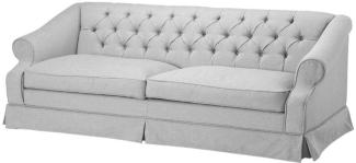 Casa Padrino Designer Sofa Hellgrau 210 x 93 x H. 79 cm - Wohnzimmermöbel