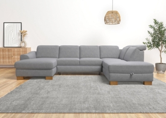 Home affaire Wohnlandschaft Dundee U-Form, wahlweise mit Kopfteilverstellung und zusätzlich mit Bettfunktion