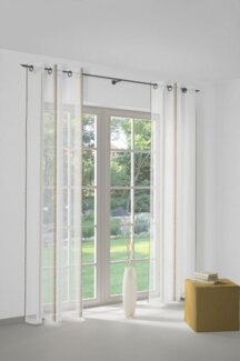 Wirth Vorhang Chloé (1 St), Ösen, halbtransparent, Store