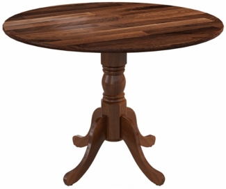 KOMFOTTEU Esstisch 4-Personen Holztisch Küchentisch Rundtisch, aus Massivholz, 100 x 100 x 73 cm