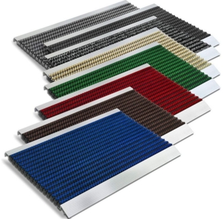 Karat Fußmatte Premium-Alumatte, verschiedene Farben & Größen, rutschfest, rechteckig, Höhe: 22 mm