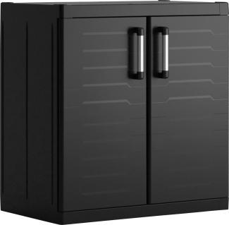 Keter 'Detroit' Lagerschrank XL, Niedrig, Schwarz, 93 x 54 x 89 cm