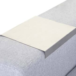 Armlehnen-Ablage HWC-C67, Sofa-Butler Tablett, Edelstahl 25cm 1 Stück