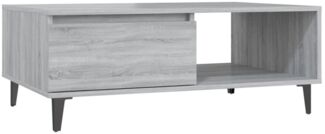 Couchtisch, Sofatisch Grau Sonoma 90x60x35 cm Holzwerkstoff