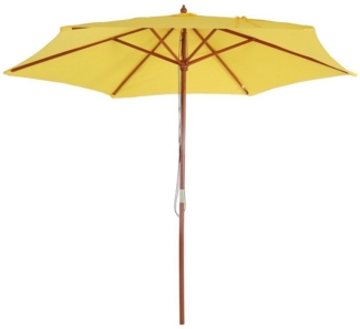 MCW Sonnenschirm Lissabon-S, LxB: 300x300 cm, Wasser- und Schmutzabweisend, Windöffnung, Handseilzug