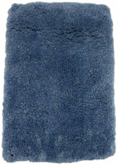 Badvorleger 60x40 cm » Badezimmer Teppich Vorleger extra weich » dicke Badematte 1300 g/m² » flauschiger Badeteppich - Navy